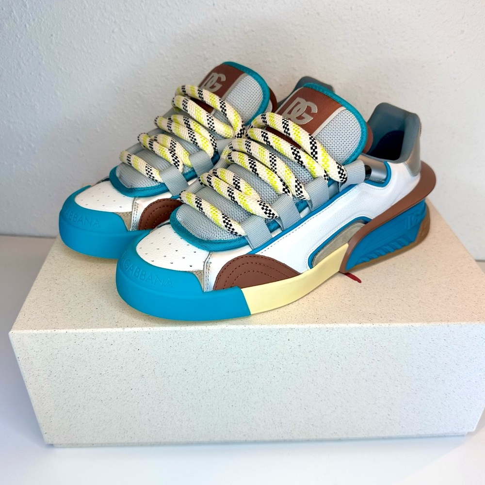 Dolce & Gabbana Leather Portfolio Sneakers